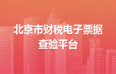 北京市财税电子票据查验平台